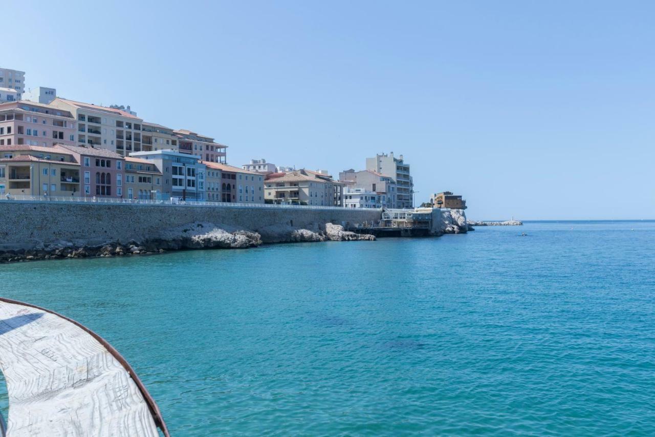 Stud Terras Ville Corniche 2 Pers Stat Gratuit Rue Modif Suivt Possib Et Accord Exclusif Marseille Exteriér fotografie